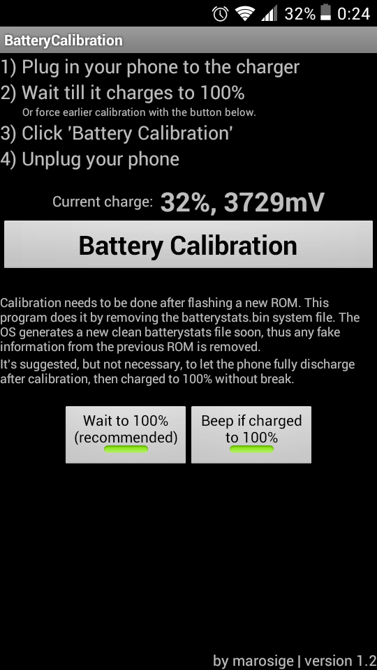 battery calibration